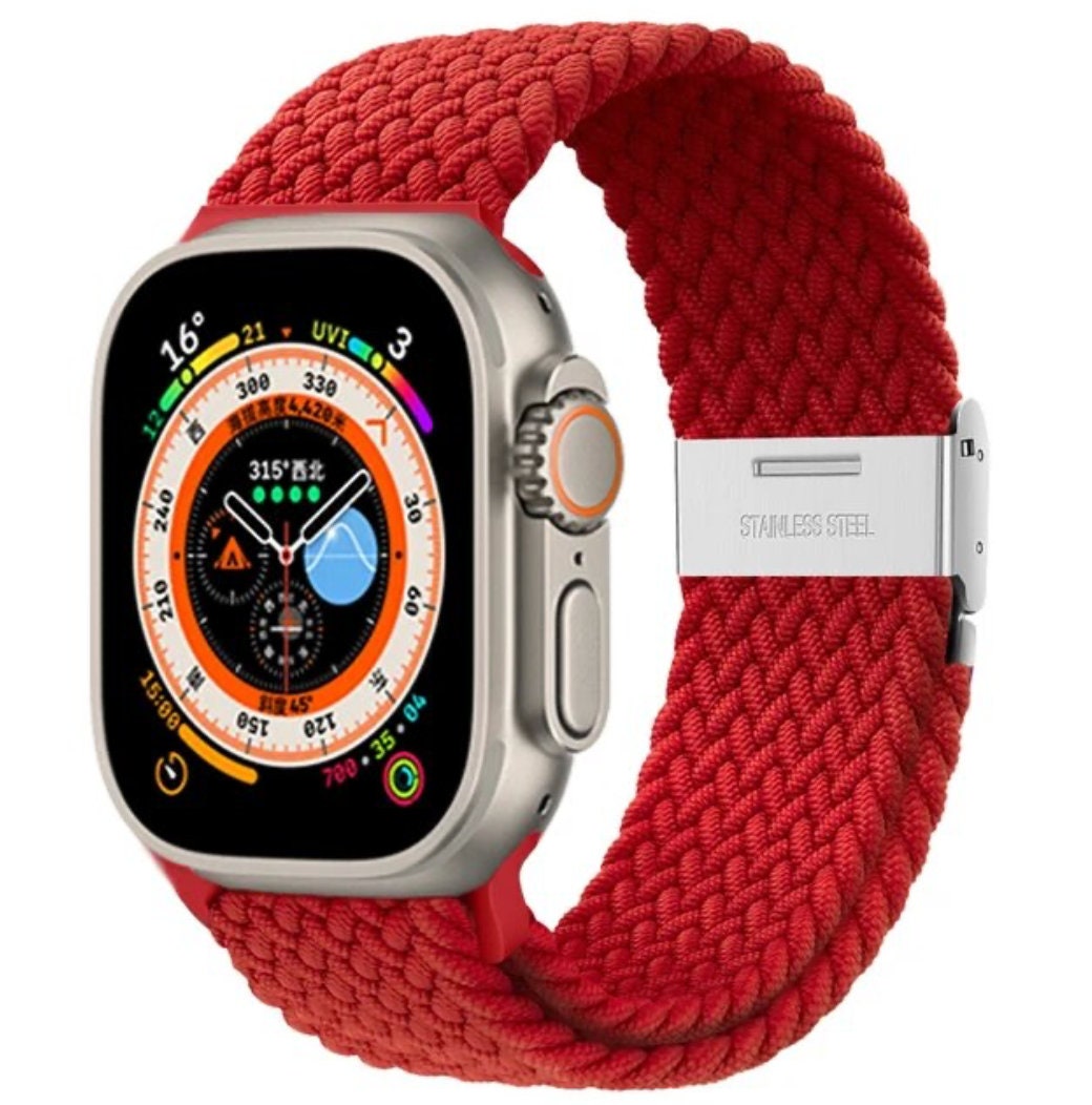 NEW! Braided Band for Apple Watch Band Nylon für Apple Watch Series 9, 8, 7, 6, 5, SE, Ultra 42mm, 44mm, 45mm, 49mm