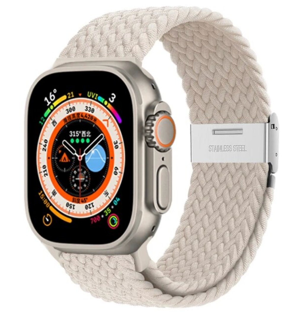 NEW! Braided Band for Apple Watch Band Nylon für Apple Watch Series 9, 8, 7, 6, 5, SE, Ultra 42mm, 44mm, 45mm, 49mm