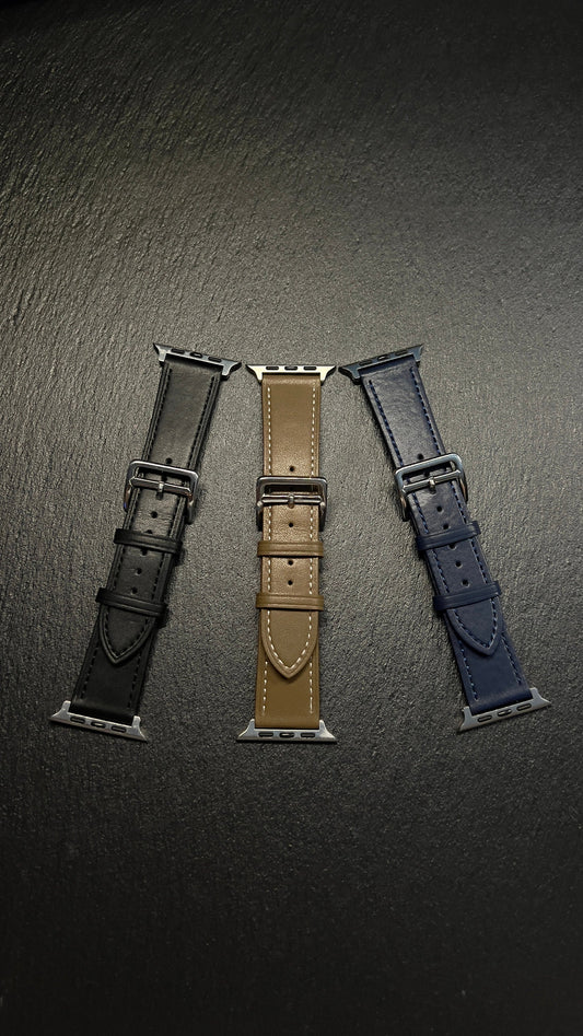 NEW! Lether Band for Apple Watch Band für Apple Watch Series 9, 8, 7, 6, 5, SE, Ultra 38mm, 40mm, 41mm, 42mm, 44mm, 45mm, 49mm