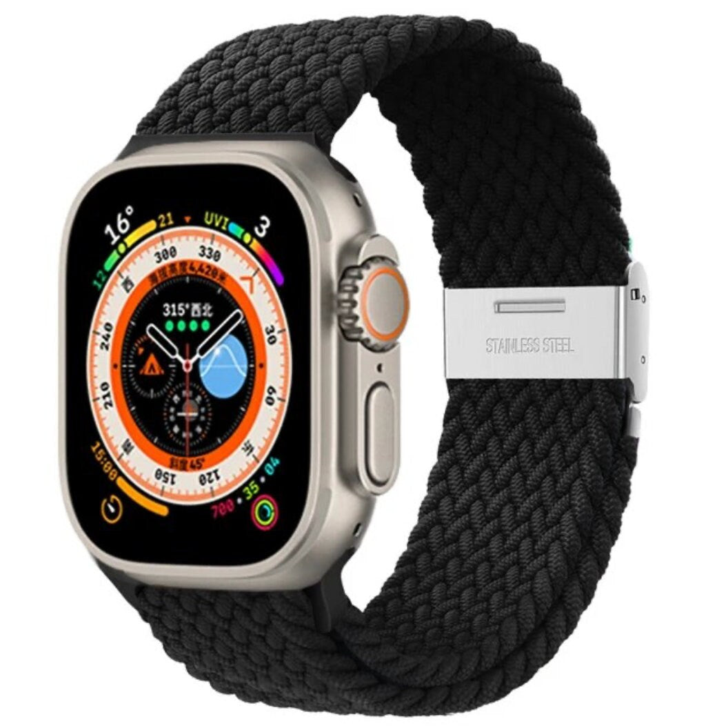 NEW! Braided Band for Apple Watch Band Nylon für Apple Watch Series 9, 8, 7, 6, 5, SE, Ultra 42mm, 44mm, 45mm, 49mm