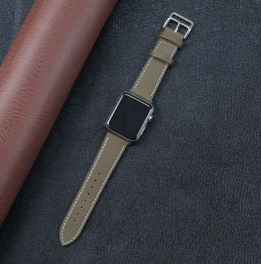 Leather Strap for Apple Watch Band 42 44 45 49 mm