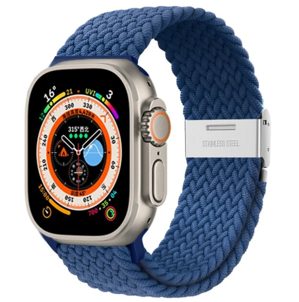 Braided Solo Loop for Apple Watch Band Nylon 42 44 45 49 mm