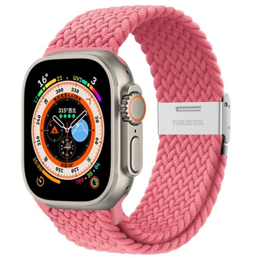 Braided Solo Loop for Apple Watch Band Nylon 42 44 45 49 mm