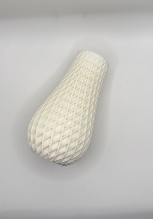 Handgefertigte 3D-Design-Vase im modernen Look | Made in Germany | Zemer-Technik - Weiß