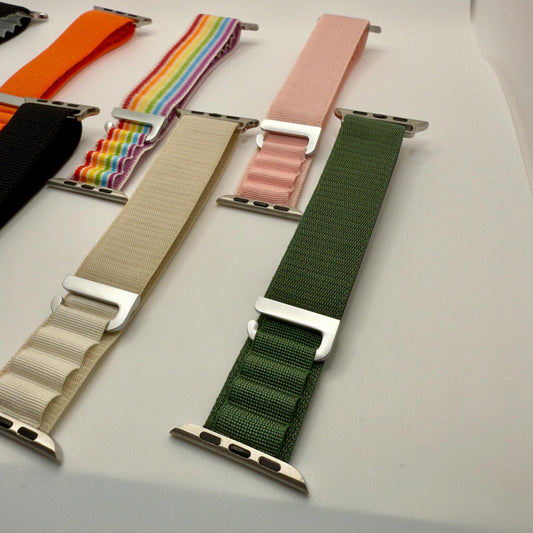Apple Watch Armband im Alpine Loop Stil – Robustes Nylon für 38–45mm – Outdoor & Adventure Band – viele Farben