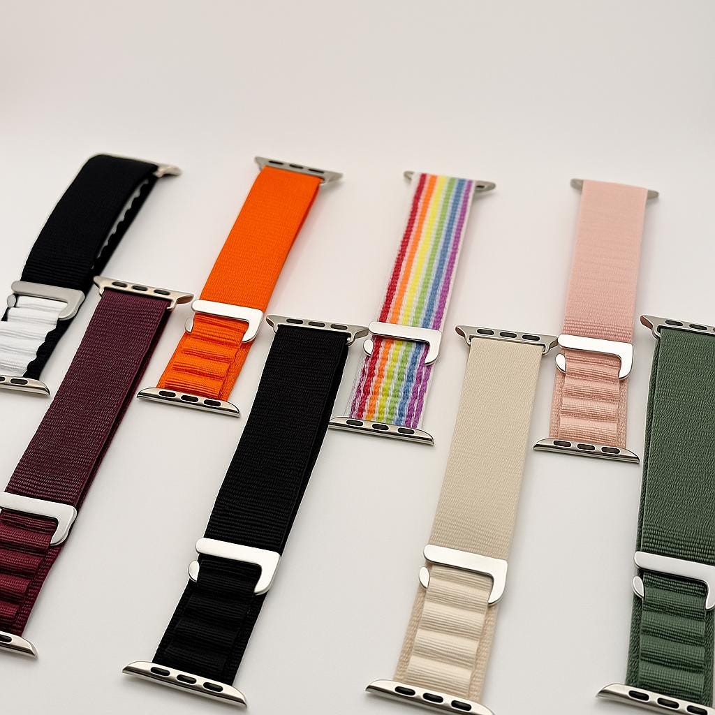 Apple Watch Armband im Alpine Loop Stil – Robustes Nylon für 38–45mm – Outdoor & Adventure Band – viele Farben